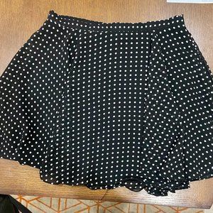 BCBG Generation Polka Dot Flounce Skirt